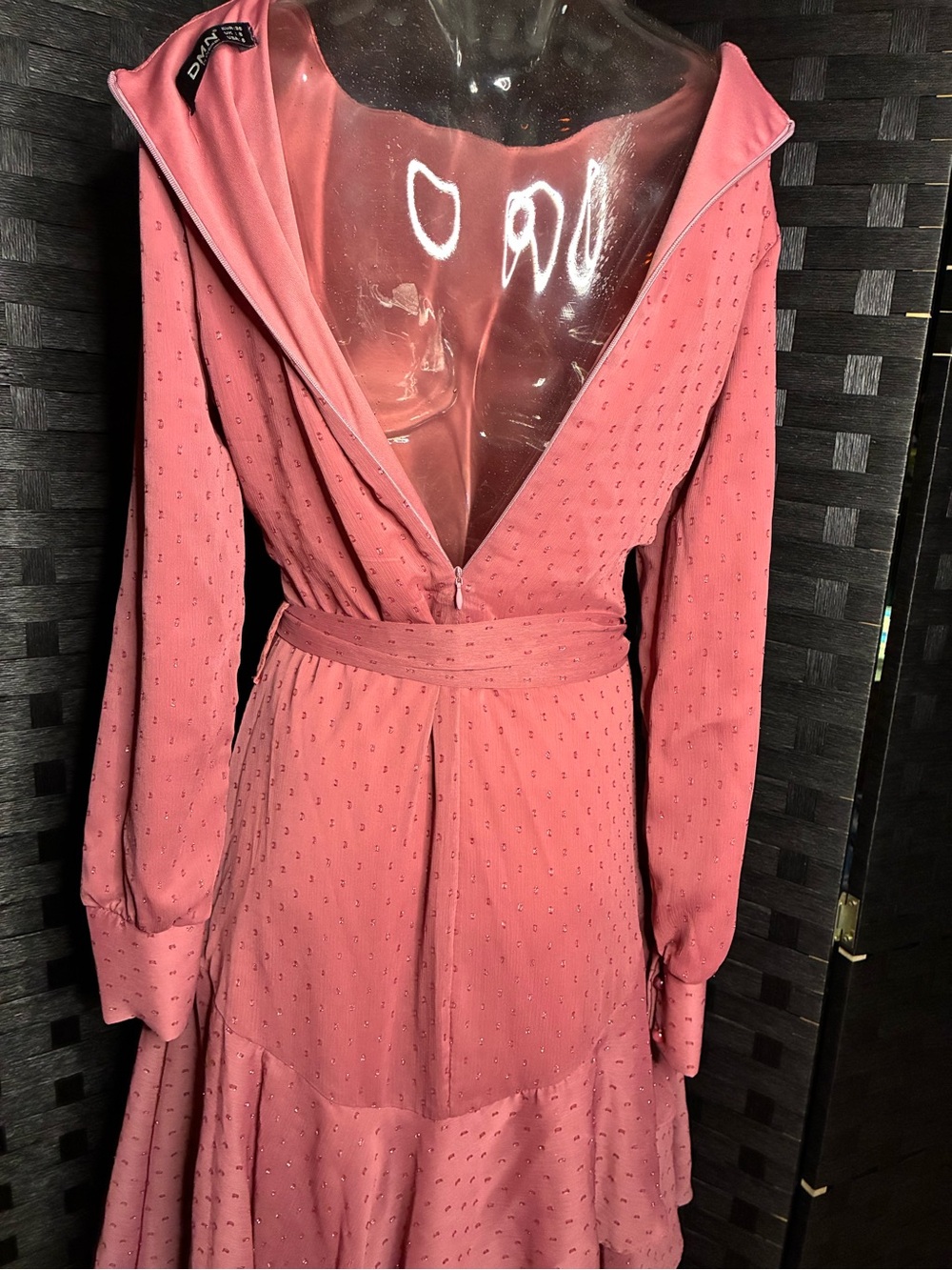 Tiered Ruffle Maxi Dress in Dusty Rose - Picture 12 of 12